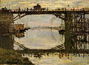 Claude Monet The Highway Bridge under repair oil